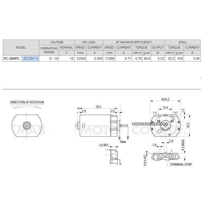 Fc280pc 汎用 自動車 ドアロック アクチュエーター モーター マブチ 互換品 Fc280pc Seven Fox 通販 Yahoo ショッピング