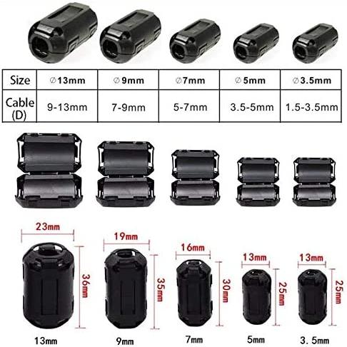 フェライトコア ノイズフィルター 内径 9 mm 10個セット ノイズ吸収
