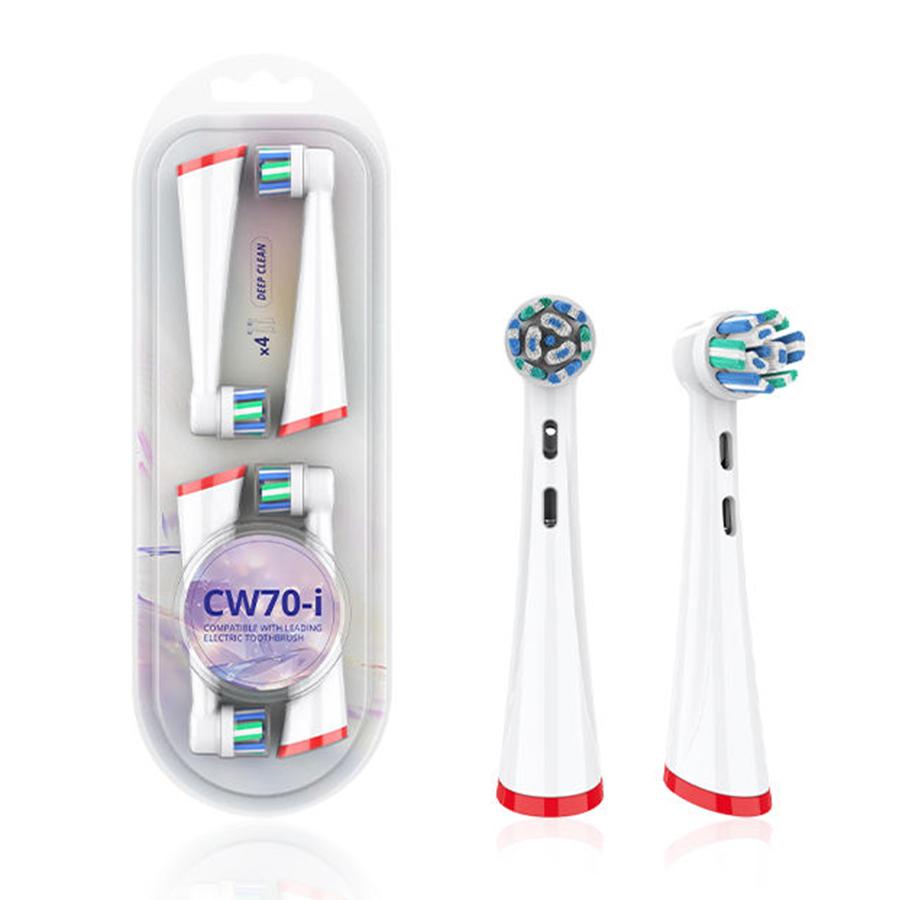 【互換品】ブラウン Oral-B io シリーズ 4本セット 電動歯ブラシ 互換 替えブラシ iO2/3/5/6/7/8/9/10 対応 3D丸型ブラシヘッド 歯垢除去（Yahoo!・Seven Fox）