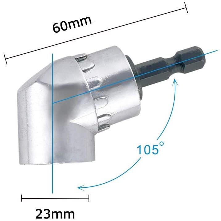 L型 ソケットアダプター アングルドライバー 105度 インパクト アングルドリル ねじ回し 電動ドリル 延長 変換 |  | 01