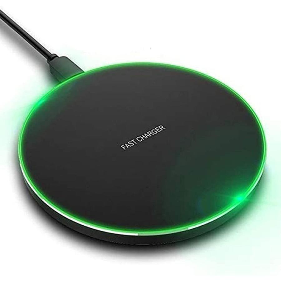 Qi ワイヤレス充電器 スマホ充電器 iPhone android 置くだけ充電