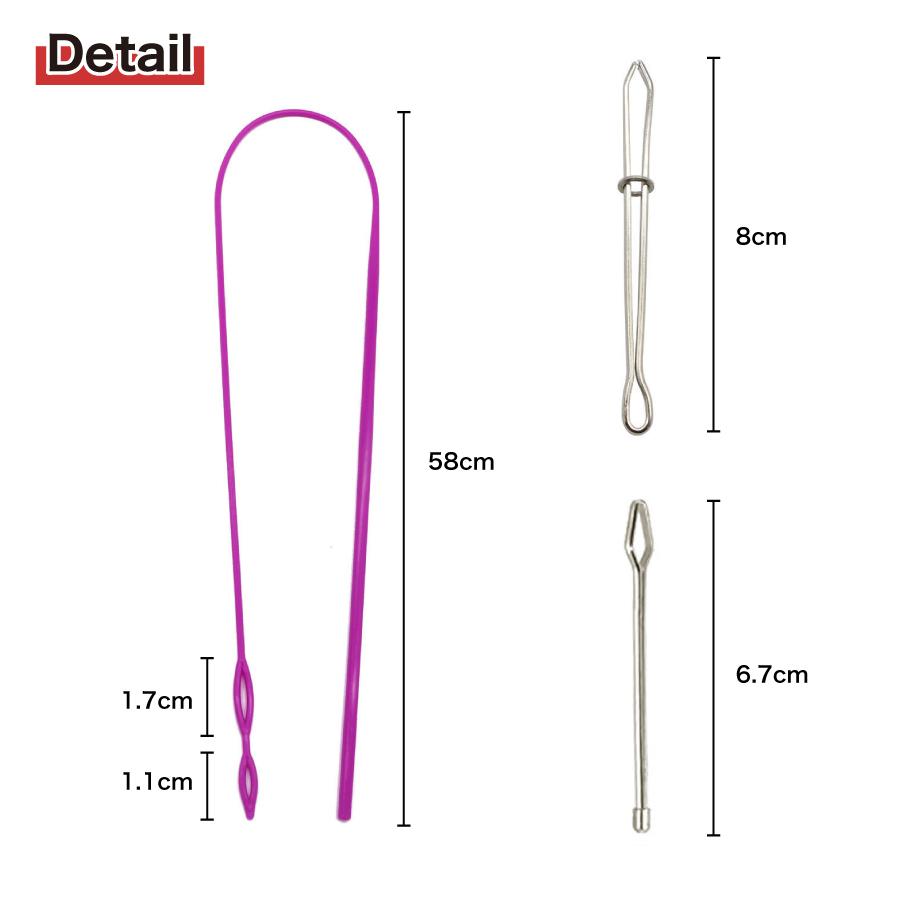 紐通し ゴム紐通し ひも通し 3本セット DIY 手作り 裁縫道具 手芸用品 手芸、ハンドクラフト 裁縫道具 針 指ぬき |  | 02