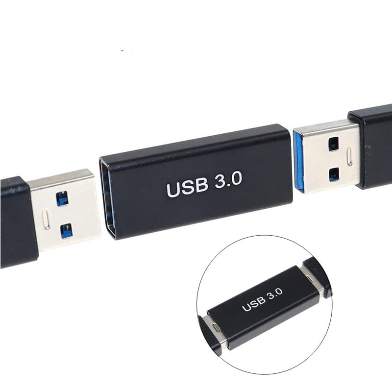USB3.0 変換 アダプタ 2個セット メス メス 延長 中継 コネクタ  延長アダプタ  Aタイプ 5Gbps 高速データ転送｜sevenfox｜02