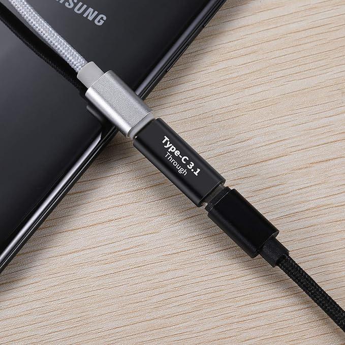 USB C 中継アダプタ メス to メス USB Type C タイプC USB 3.1 変換 アダプタ 2個セット USB-C メス to 延長 中継