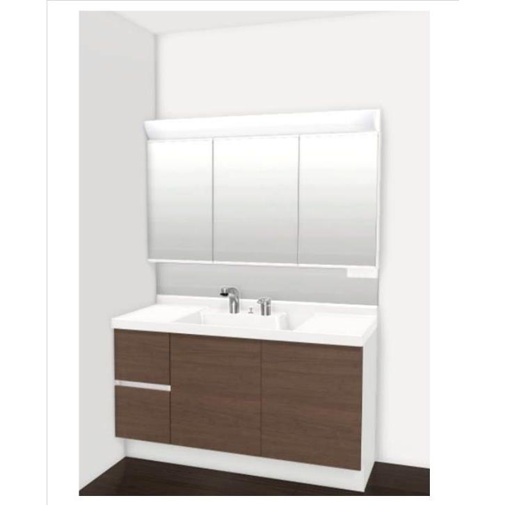 LIXIL（リクシル） リクシル洗面化粧台 MR 3面鏡 間口1200 くもり止め