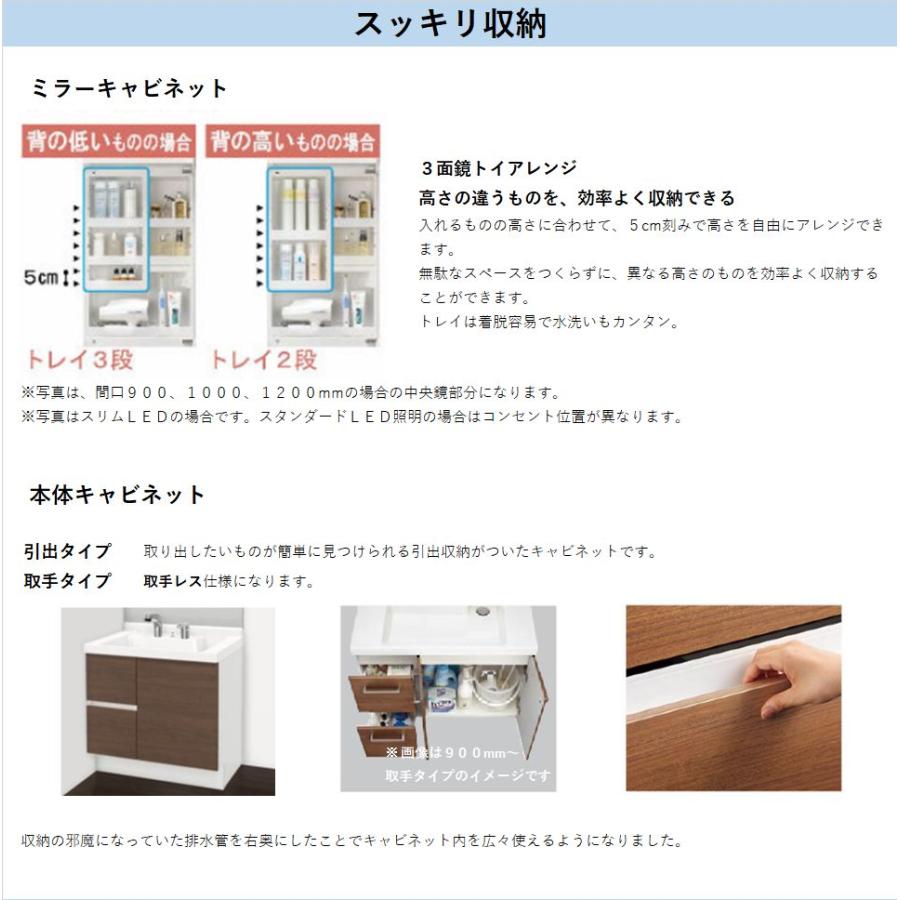 LIXIL LIXIL リクシル洗面化粧台 MR 3面鏡 間口750 くもり止め LIXIL LIXIL リクシル洗面化粧台 MR 3面鏡 間口750 くもり止め