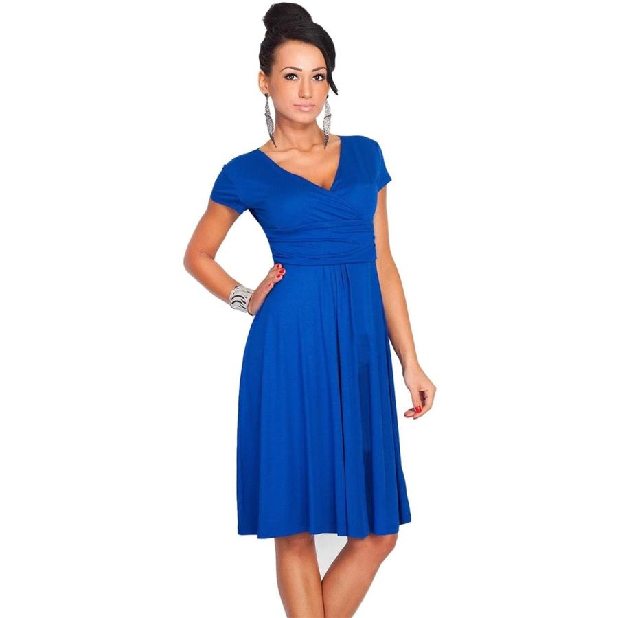 ストレッチ カシュクール ワンピース 半袖 無地 ジャージー レディース ロイヤルブルー Xl ロイヤルブルー Xl 2b43x91x セブンリーフ 通販 Yahoo ショッピング