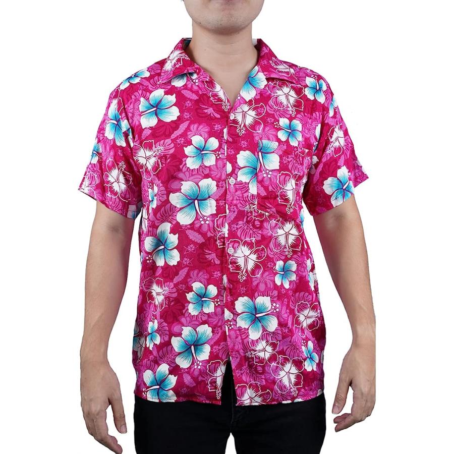 アロハ シャツ メンズ 半袖 ハワイアン 薄手 ビーチ 花柄 ポケット ピンク L ピンク L 2b45cpnvkj セブンリーフ 通販 Yahoo ショッピング