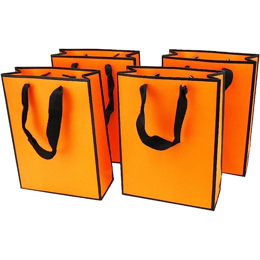 おしゃれギフトバッグ 紙袋 ショッピングバッグ 手提げ袋 厚手 高級感 ラッピング 4枚 オレンジ 4枚 オレンジ 2b45wck9qi セブンリーフ 通販 Yahoo ショッピング
