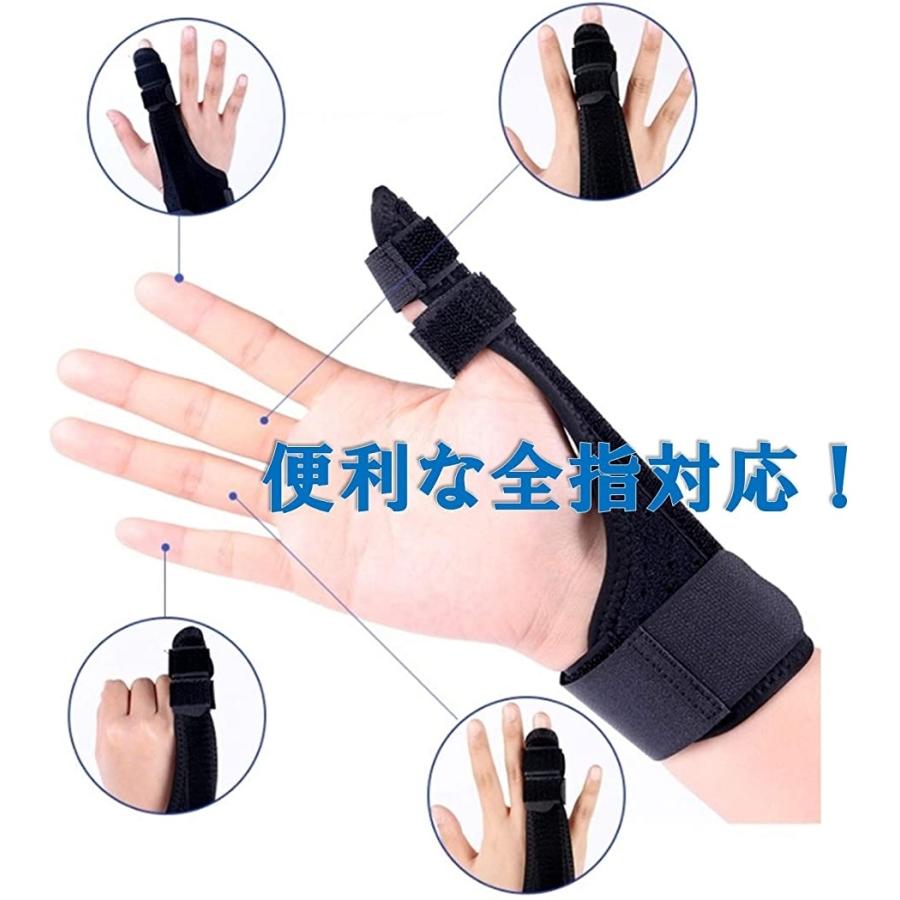 海外 指サポーター 人差し指 中指 薬指 小指 親指 突き指 骨折 左右兼用 フリーサイズ 黒 ブラック Shipsctc Org