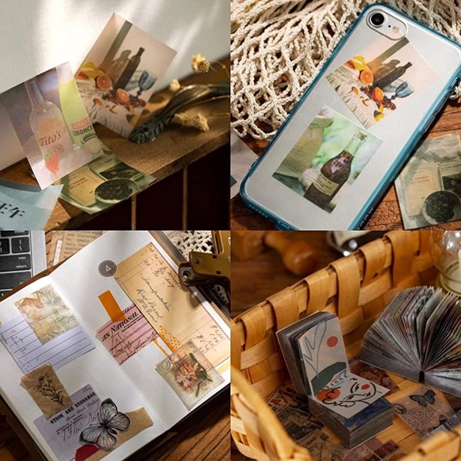 消費税無し デザインペーパー ヴィンテージ アンティーク スクラップシート 素材紙 背景紙 クラフト紙 Diy アート B 日記帳 ダイアリー Power E Ru