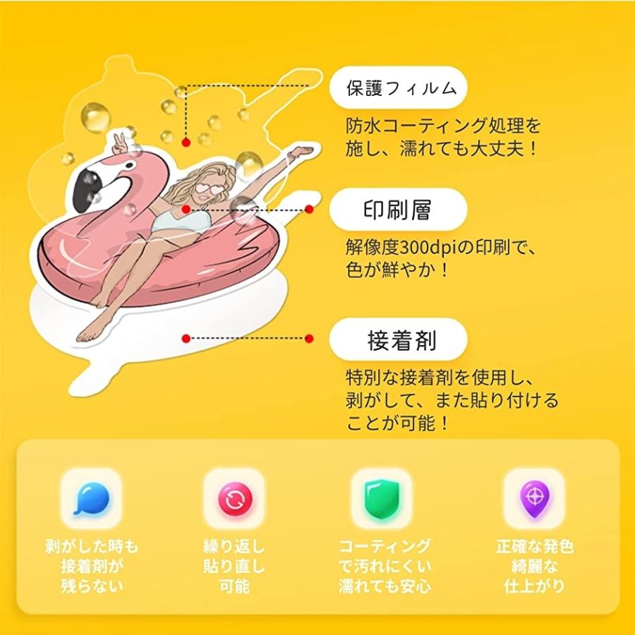 初回限定 ステッカー 女性 イラスト シルエット 防水 ファッション 小物 12組