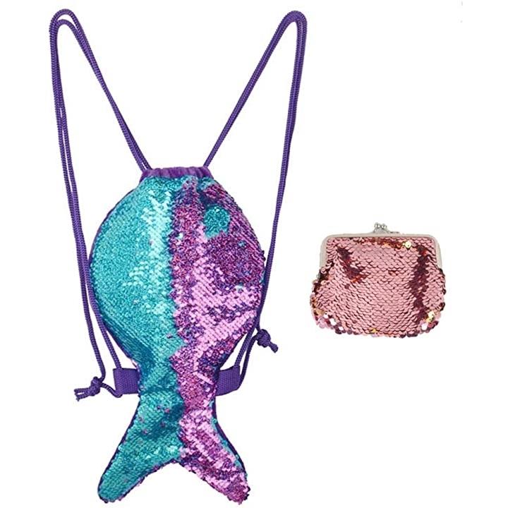きらきら スパンコール 巾着袋 お財布 2点セット 人魚 マーメイド 女の子 お出かけ ガールズ ブルーパープル 2b61kcn2dx セブンリーフ 通販 Yahoo ショッピング