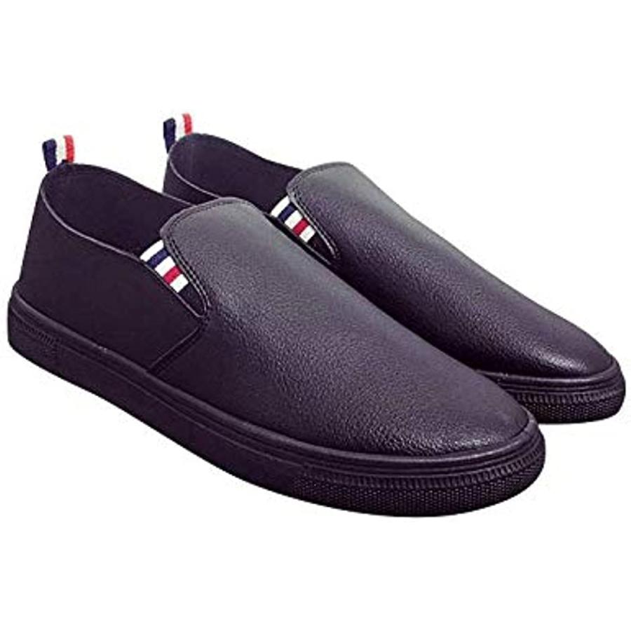 ジェイストア メンズ トリコロール スリッポン スリップオン 靴 かっこいい カッコいい かわいい オールブラック 26 0 Cm 2bncl セブンリーフ 通販 Yahoo ショッピング