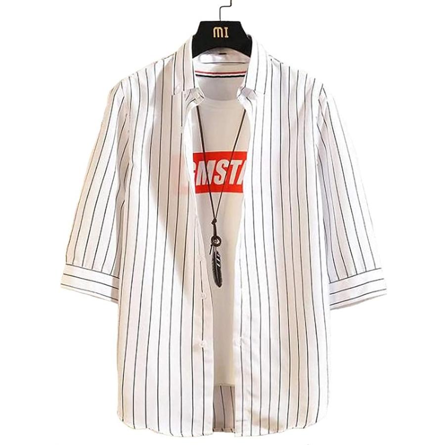 七分丈 シャツ メンズ 7分袖 七分袖 7部丈 Tシャツ スリーブ 袖あり そであり ユッタリ ワイドカラー 派手 ホワイト 2xl 2b66fdd5xf セブンリーフ 通販 Yahoo ショッピング