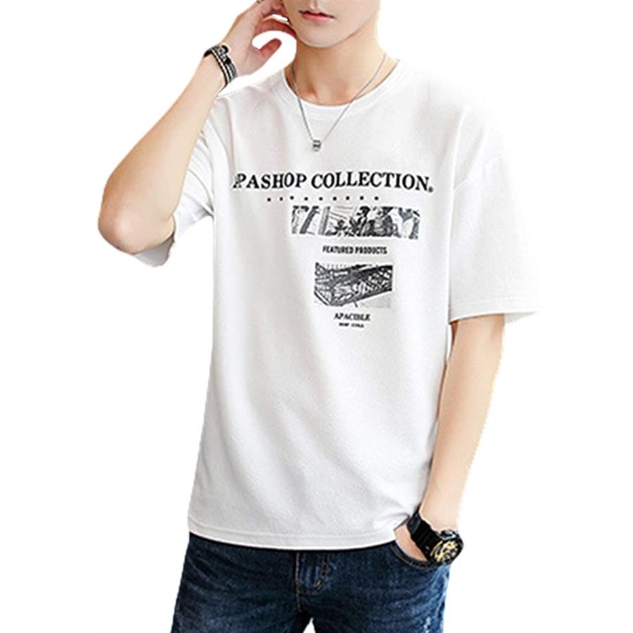 英字tシャツ プリントtシャツ ロゴtシャツ メンズ かっこいい カジュアル ゆったり ホワイト Xl 2b69riufl8 セブンリーフ 通販 Yahoo ショッピング