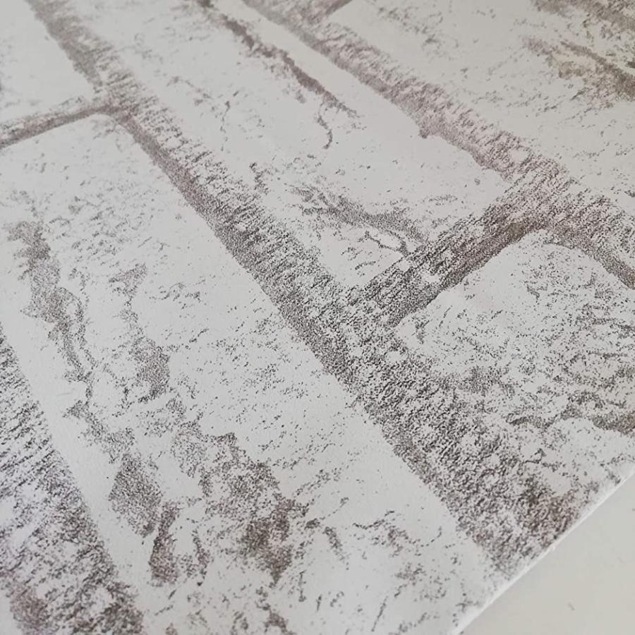 壁紙 シール 木目 10m 45cm ウォールステッカー のり 防水 Diy 補修 はがせる 賃貸 白色レンガ 10m2本 現品限り一斉値下げ
