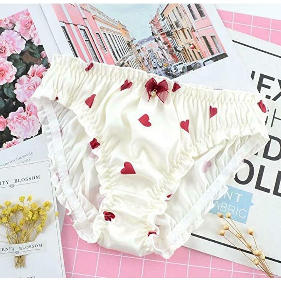 レディース サテン シフォン フリル 苺 プリント いちご パンツ レギュラーショーツ 紐パン パンティー 下着 綿 ハートa Xl 2b6fn22ru4 セブンリーフ 通販 Yahoo ショッピング