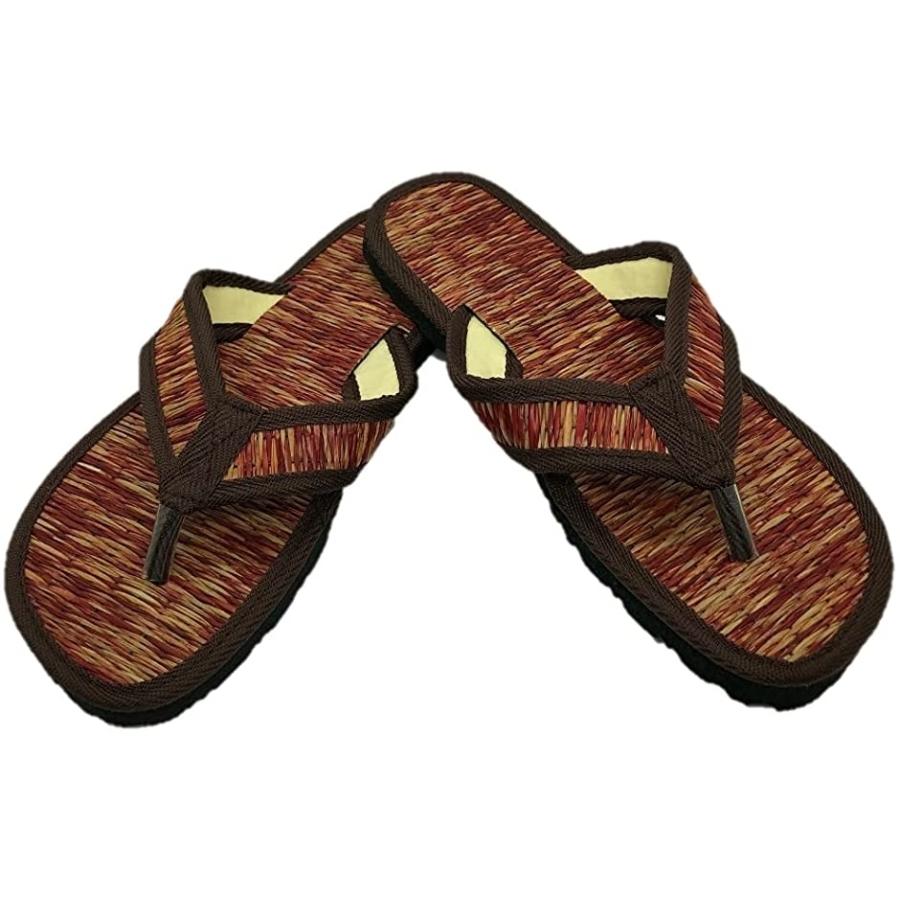 サンダル メンズ 軽量 フラット 草履 エスニック ビーチ 雪駄 アジアン 甚平 トング 浴衣 ブラウン 25 5 26 0 Cm 2b6ggkjpnr セブンリーフ 通販 Yahoo ショッピング