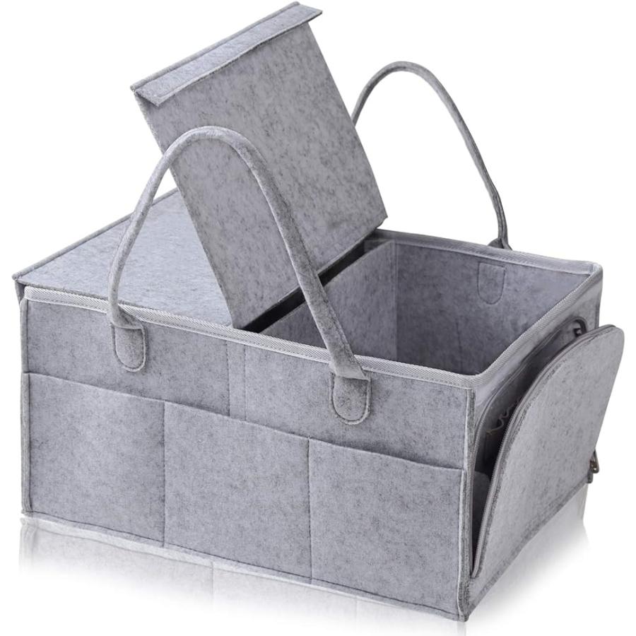 M2g おむつストッカー オムツバッグ ベビー用品 収納ケース おむつ収納バッグ 蓋つき 折りたたみ グレー おもちゃ グレー 2b6jpx2s04 セブンリーフ 通販 Yahoo ショッピング