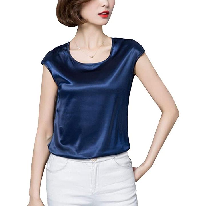半袖シャツ Tシャツレディース おしゃれブラウス おしゃれシャツ プルオーバー プルオーバーブラウス 韓国シャツ 薄い ネイビー L 2b6jxqk3f4 セブンリーフ 通販 Yahoo ショッピング