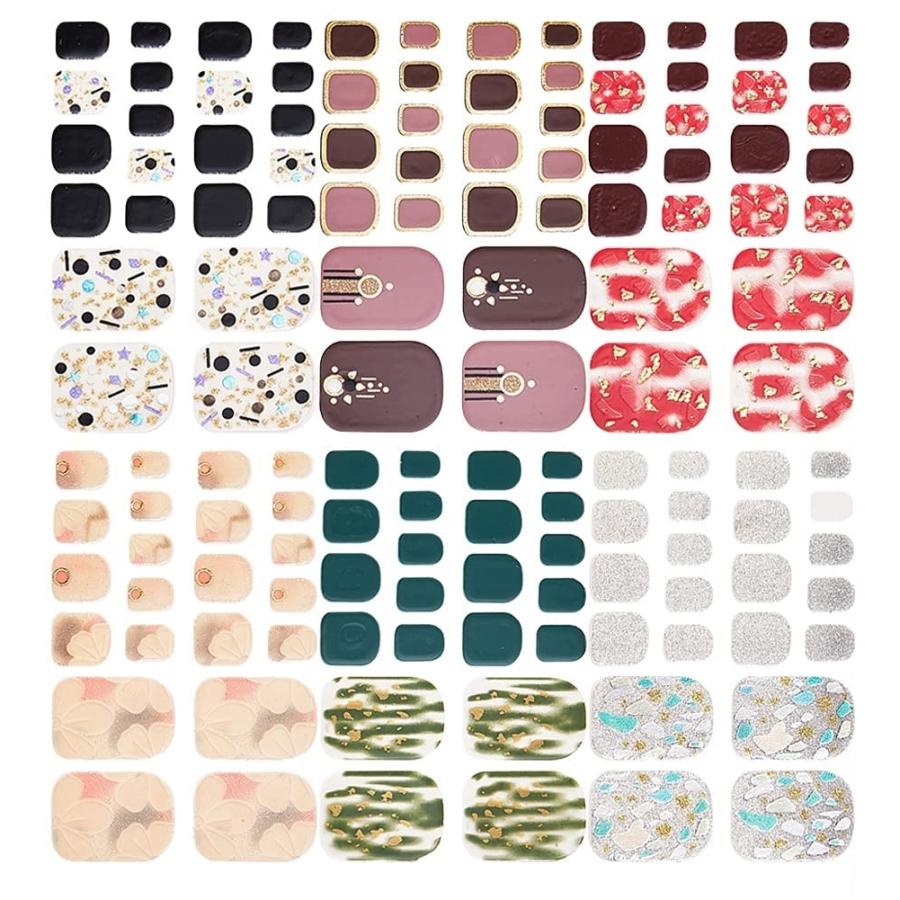 6種類 損傷のない 足の爪 ネイルシール ネイルステッカー リアルネイルジェールステッカー 可愛い おしゃれ Fd604 2b6jykdxs3 セブンリーフ 通販 Yahoo ショッピング