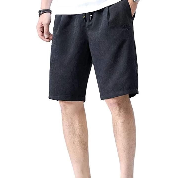 ハーフパンツ ポケット 動きやすい 夏 メンズ ショートパンツ かっこいいパンツ メンズ夏服 無地パンツ ダークブラック Xl 2b6kccsw9l セブンリーフ 通販 Yahoo ショッピング