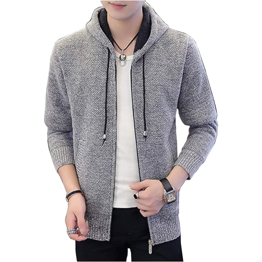 ジップアップパーカー メンズ 長袖 無地 部屋着 ボア アウター フード付き ライトグレー L 2b6ow2v2jy セブンリーフ 通販 Yahoo ショッピング