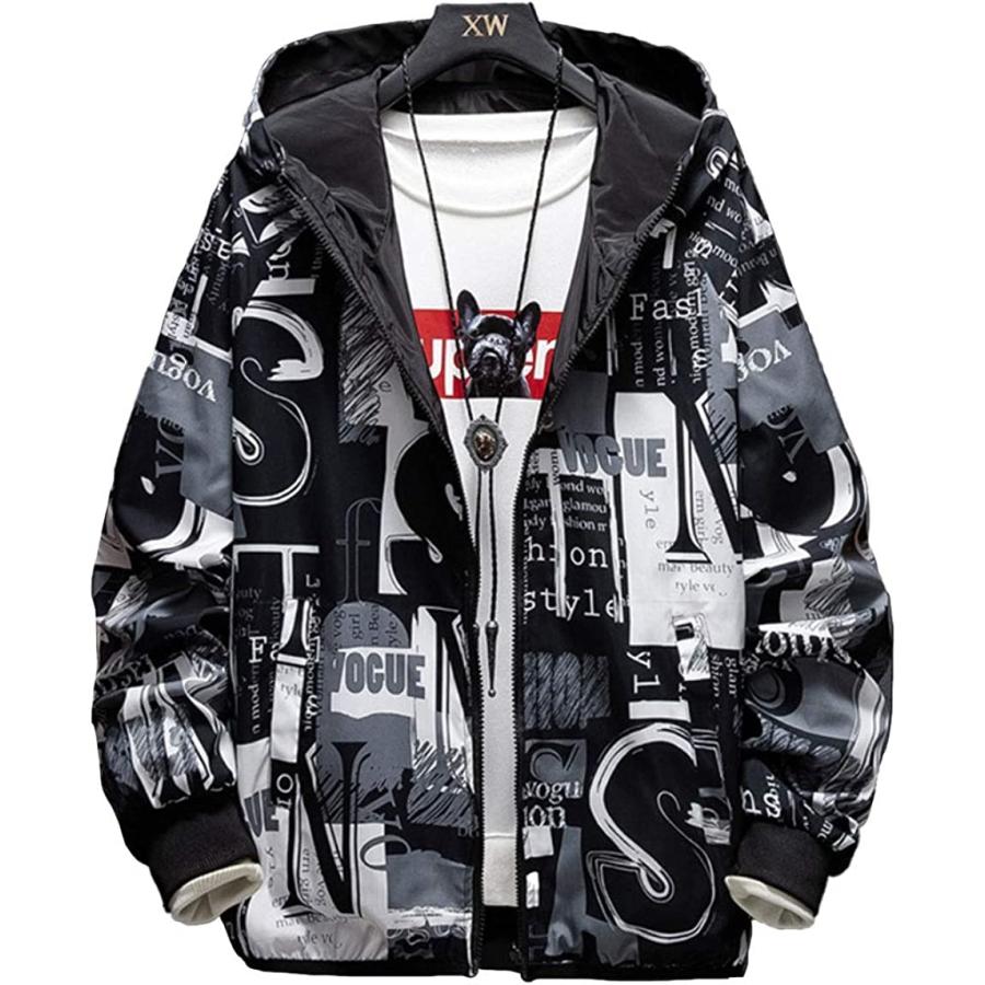 アマツ 選べる2タイプ リバーシブル ジップアップ ウインドブレーカー お洒落 パーカー 韓国風 メンズ タイプb B ブラック L 2b6p34o1yo セブンリーフ 通販 Yahoo ショッピング