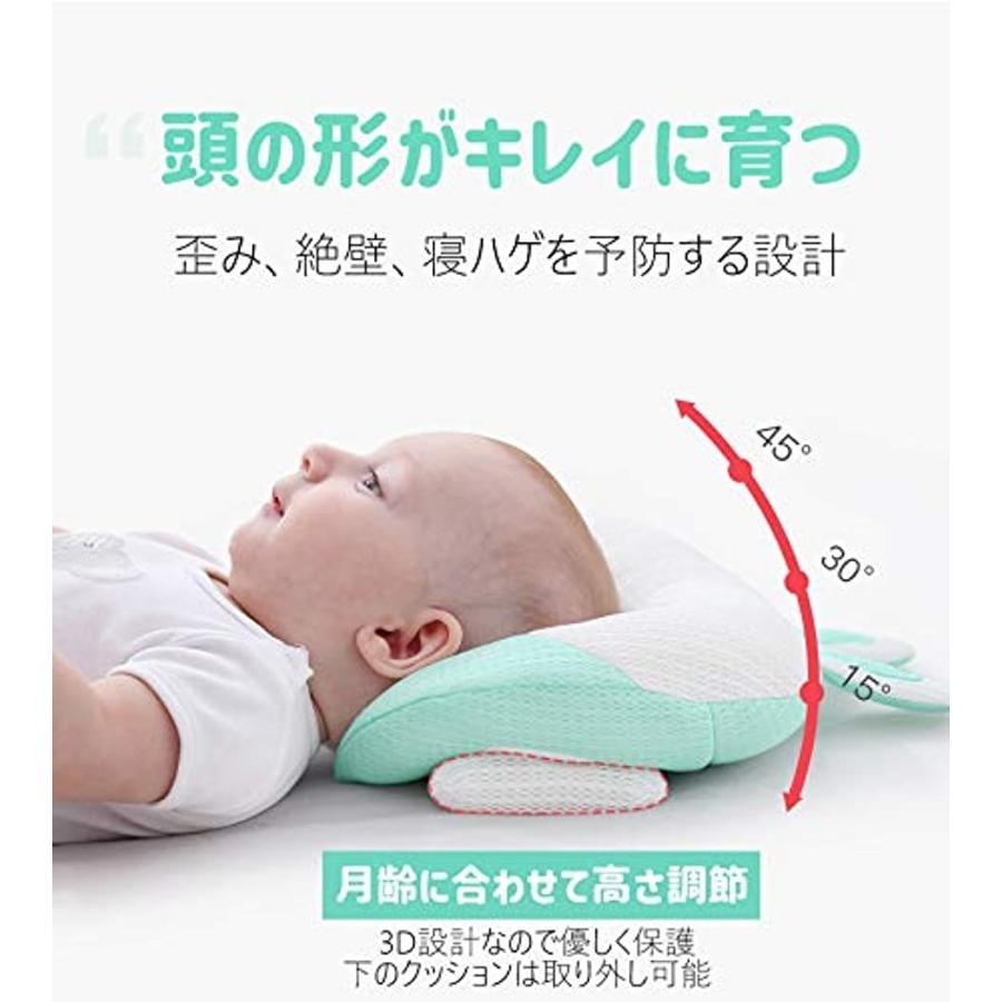 ベビー 枕 頭の形 一歳 3歳 新生児 添い寝 絶壁防止 高さ調整 マット ベビー枕 ブルー 2b6p8ksc59 セブンリーフ 通販 Yahoo ショッピング