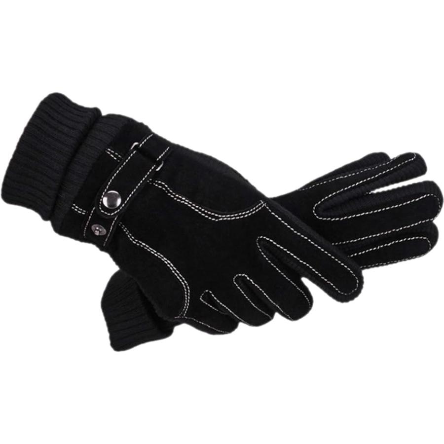 フォーマル小物 メンズファッション スーツ フォーマル ファッション 白手袋 手袋 メンズ 裏起毛 防寒 レザー スエード スマホ 対応 滑り止め グローブ Typea Mdm Typea ブラック Free Size