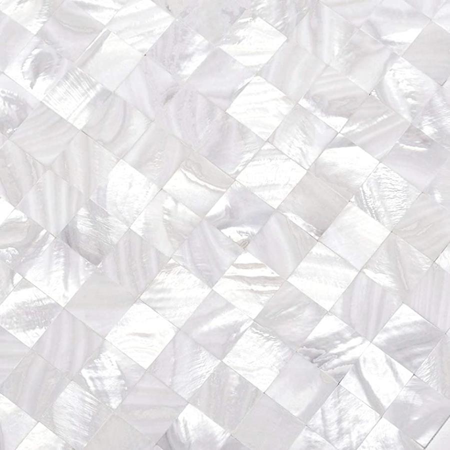 天然シェルモザイクタイル 貝殻タイルシール 防水耐熱タイルシート 壁紙シール Diy内装壁タイル 台所用 Premium Whites 2b6xlrxcfo セブンリーフ 通販 Yahoo ショッピング