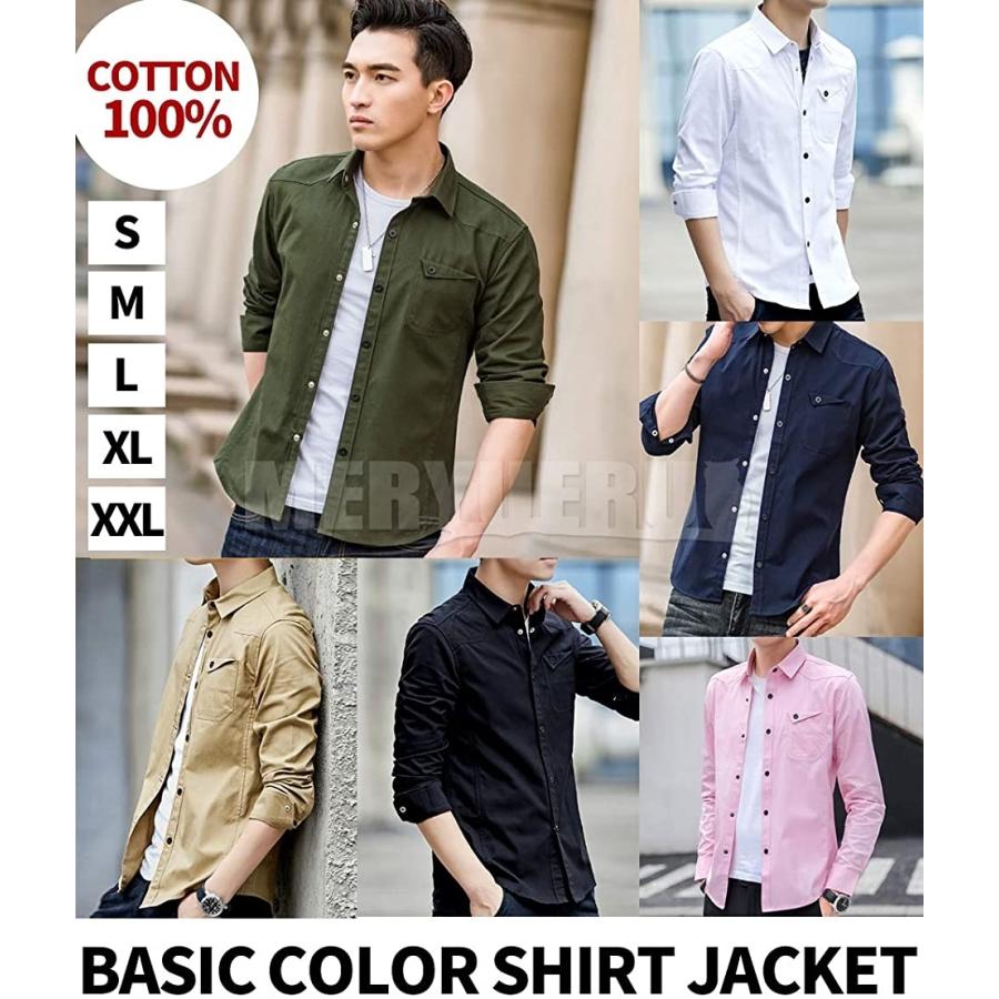 メリュエル ベーシック カラー シャツジャケット カジュアル コットン 春 秋 冬 大人 メンズ カーキ S 2b6ypuh0sy セブンリーフ 通販 Yahoo ショッピング