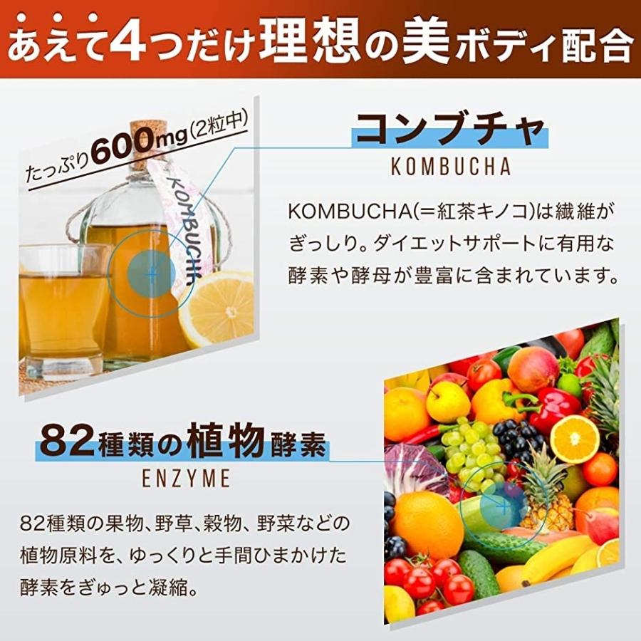 コンブチャと種類の植物酵素 グレープフルーツ味 タブレット 60粒 ダイエットサプリ 30日分 2bh6so2o セブンリーフ 通販 Yahoo ショッピング