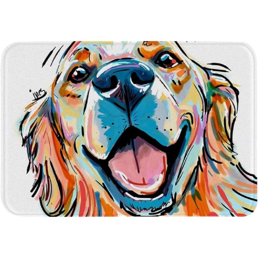 玄関マット かわいい 犬 アニマル おしゃれ ラグ ドア 北欧 お風呂 洗面所 トイレ 浴室 台所 屋内 室内 ゴールデン レトリバー 2bxwgcn3 セブンリーフ 通販 Yahoo ショッピング