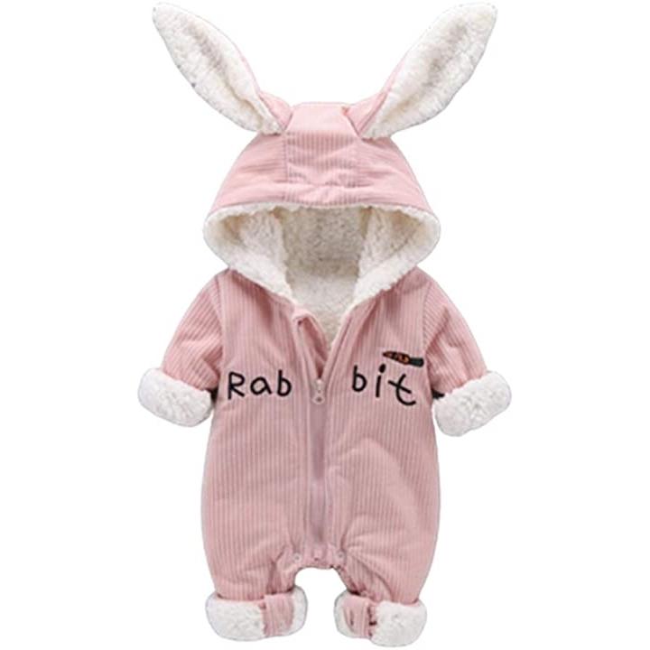 ロンパース 男の子 女の子 冬 長袖 赤ちゃん うさぎをモチーフ 3サイズ 2カラー 73cm ピンク 73 2b8lc5wn06 セブンリーフ 通販 Yahoo ショッピング