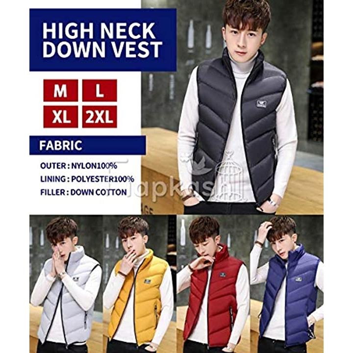 ハイネック ダウン ベスト シンプル 無地 立襟 軽量 お洒落 アウター 秋 冬 かんこく ファッション スタイル 山 ネイビー 02 L 2b8lduthkg セブンリーフ 通販 Yahoo ショッピング