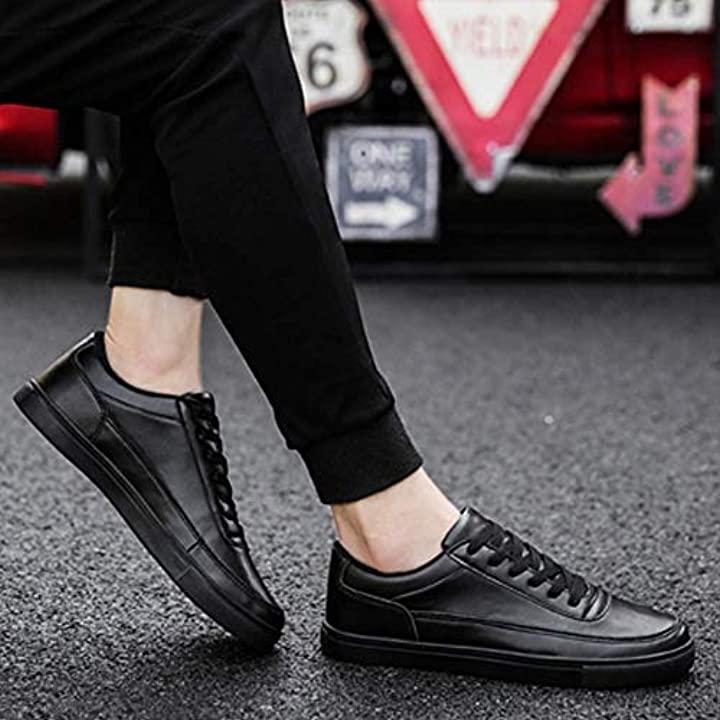メンズ シンプル スニーカー 運動 靴 おしゃれ かっこいい カッコいい お洒落 オシャレ カジュアル 黒 ブラック 25 5 Cm 2b8o2c2n8l セブンリーフ 通販 Yahoo ショッピング