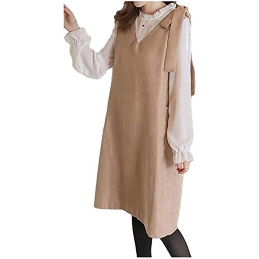 グリーンティー Shc92 Bn ワンピース 重ね着風 キャミソール 襟付きワンピ ブラウス 長袖 レース 体型 無地 ブラウン L 2b8ptlj5xv セブンリーフ 通販 Yahoo ショッピング