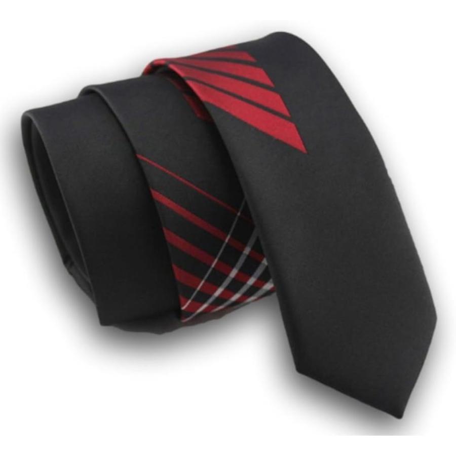 細ネクタイ スリムタイ スリムネクタイ かっこいいネクタイ ねくたい 柄ネクタイ 黒 赤 黒 赤 5 5cm 01 フリーサイズ 2b8usnlnp8 セブンリーフ 通販 Yahoo ショッピング