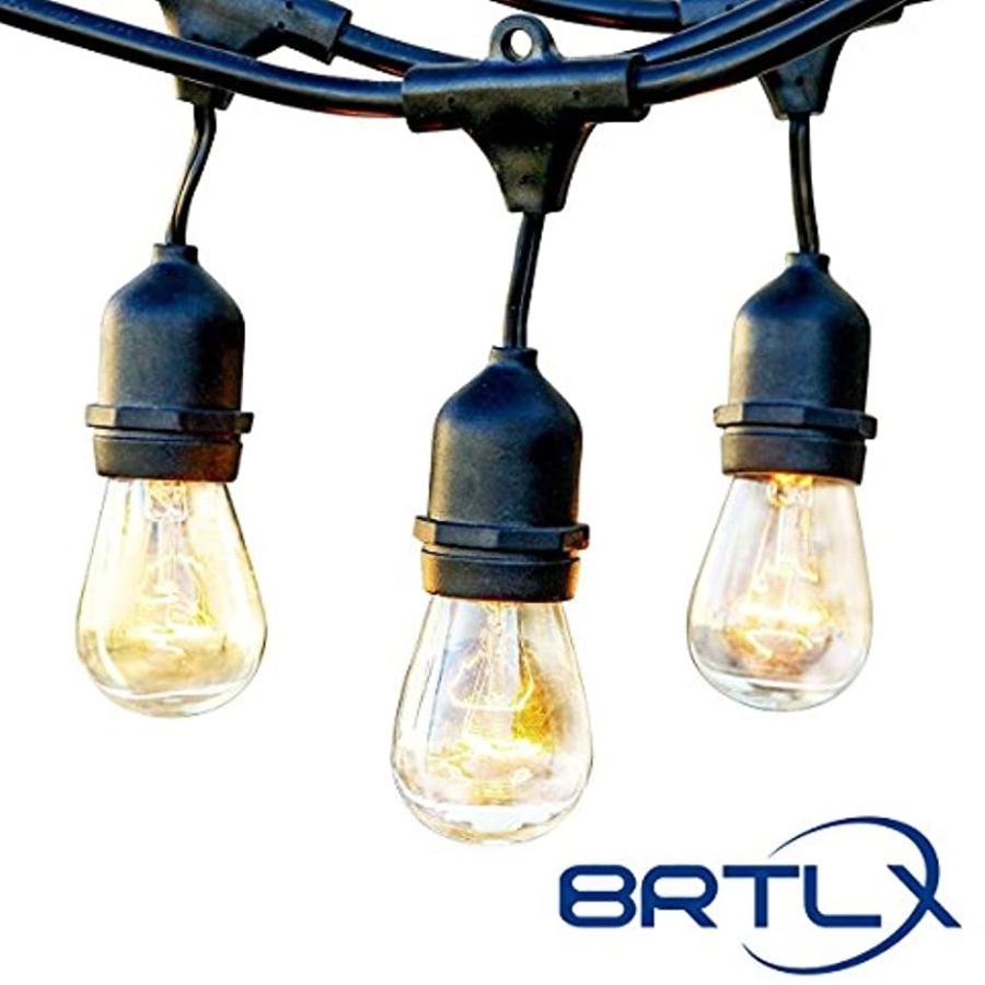 ストリングライト 防雨型 15m E26 S14 エジソンランプ タングステン電球18個付き クリスマス イルミネーション 黒 Brtlx 2b8yfi5swv セブンリーフ 通販 Yahoo ショッピング