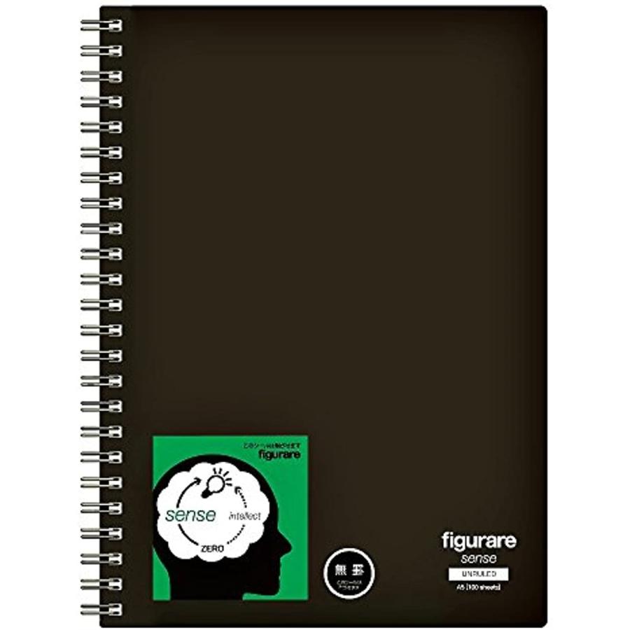 ツインリングノート フィグラーレ センス 無地 A5 黒 Sw152w Bk 黒 2bba2br6c6 セブンリーフ 通販 Yahoo ショッピング