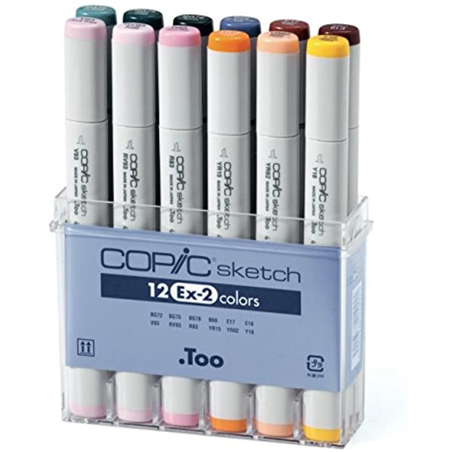 特売ンストア コピック スケッチ 12色 Ex 2セット S12ex 2 V93 Rv93 R Yr15 Yr 全て無料 Deuber De