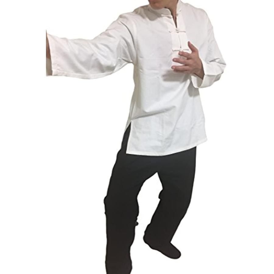 組み合わせて着られる カンフー服上 カンフーシャツ 太極拳 少林寺拳法 長拳 拳術 中国武術 道着 カンフーシャツ Medium 2bbc6de4b1 セブンリーフ 通販 Yahoo ショッピング