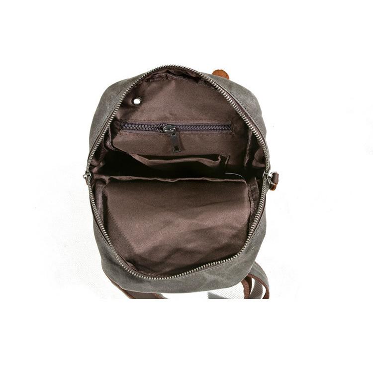 スリムフィット オイルワックスキャンバスバッグ 本革 ボディバッグ メンズ ワンショルダーバッグ 小さめ 左右付替え 鞄 自転車 アウトドア カジュアル ラフ | ホームアイホーム | 11