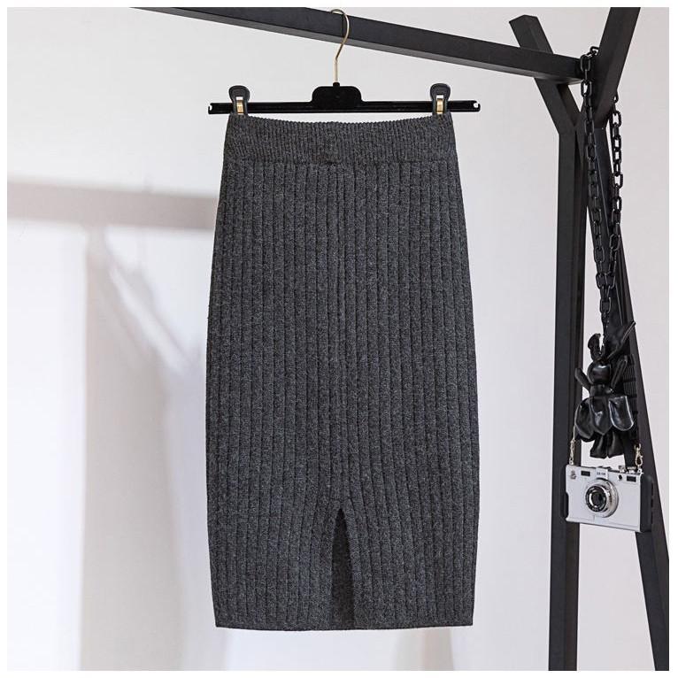 ニットスカート レディース 無地 膝上 体型カバー ひざ丈 ミモレ丈 ロング丈 ストレッチ カジュアル 通勤 オフィス 伸びる 美脚 | ホームアイホーム | 21