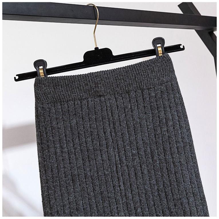 ニットスカート レディース 無地 膝上 体型カバー ひざ丈 ミモレ丈 ロング丈 ストレッチ カジュアル 通勤 オフィス 伸びる 美脚 | ホームアイホーム | 22