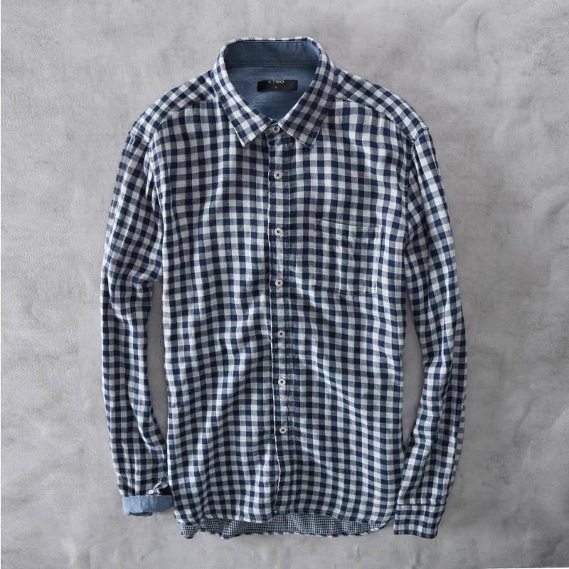 長袖シャツ メンズ ボタンダウンシャツ ギンガムチェック 綿100 チェック柄 カジュアル Ccsj Sevenplus 通販 Yahoo ショッピング