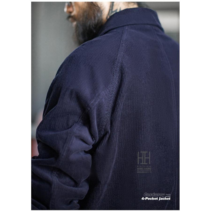 ホームアイホーム コーデュロイジャケット メンズ 4ポケット ワーク
