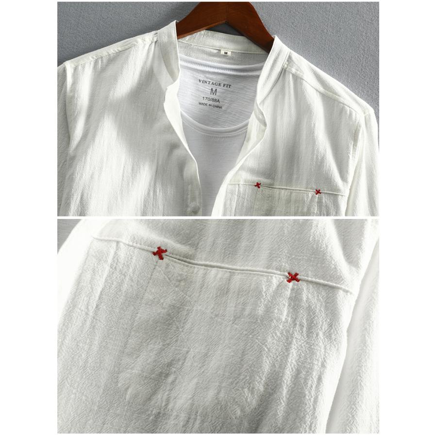 ポロバイラルフローレン/リネン/バンドカラーシャツ/麻/シンガポール製/白 ポロバイラルフローレン/リネン/バンドカラーシャツ/麻/シンガポール製